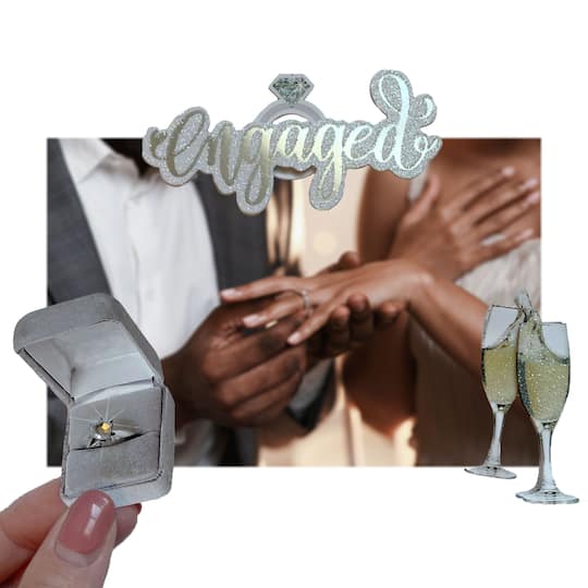 12 Pack: Engaged Stickers by Recollections™